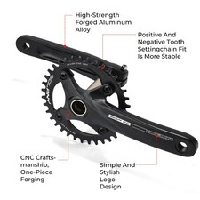 Guarnitura bici 170mm mountain
