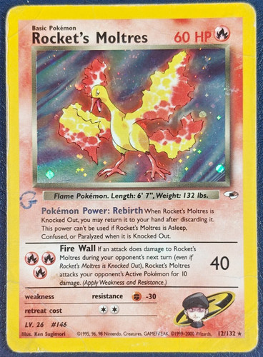 Pokemon rocket moltres holo - pokemon, rocket's