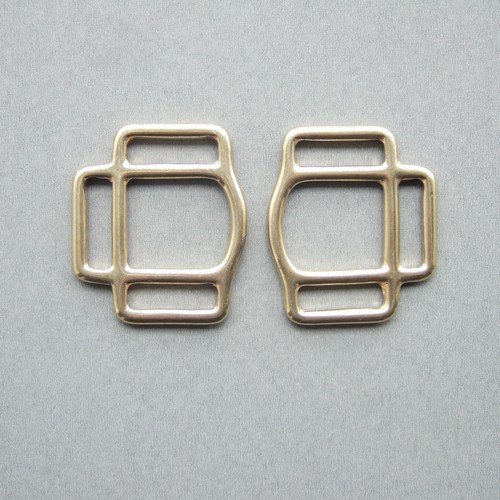 Fibbie quadrate ottone - quadrate,