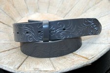 Cintura in pelle "Lack grey"