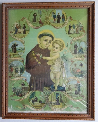 Antica rara icona con vita - antica, e