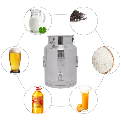 Barattolo latte acciaio inox - barattolo,