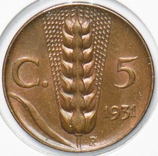 Italia 1931 5 Centesimi