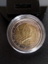 Moneta Da 2 Euro Errore Di Conio Stella Mancante Sopra La Testa, Moneta Circolat