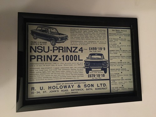 Nsu prinz 1000l 1964 - nsu, 1000l-1964