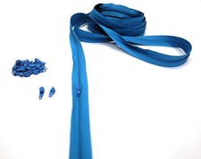 Cerniere Lampo Nylon a Metro, 20 Colori, 7 Lunghezze, Zip 4mm Made in Italy