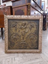 Quadro In Rame Sbalzato Raffigurante Puttino , Rame Sbalzato