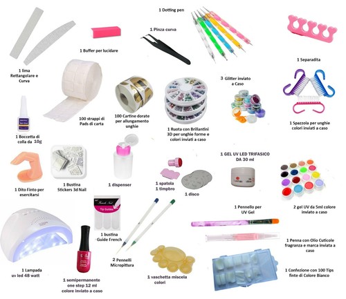 Kit ricostruzione unghie - kit,