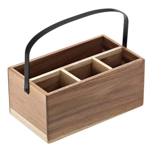 Cassettina portaposate legno - portaposate,