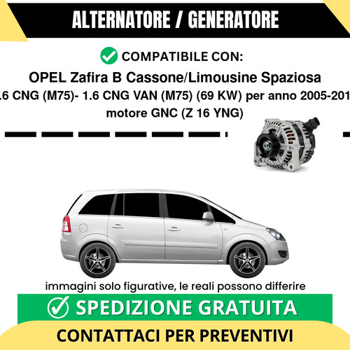 Alternatore opel zafira - alternatore,