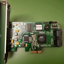 Scheda controller 4 Porte Sata Raid PCIe 1x RocketRaid 2300 HighPoint NAS