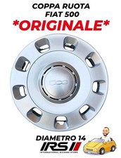 COPPA RUOTA BORCHIA COPRICERCHIO FIAT 500 DAL 2007 DIAMETRO 14" COD OE.51931501