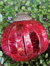 Pallina per albero di Natale melone rosso antico palla di Natale palla di vet...
