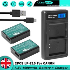 2x 1600mAh LP-E10 batteria e