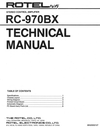 Manuale servizio per rotel - manuale,