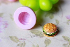 Stampo in gomma siliconica per fimo e cernit forma a Hamburger 1.2 * 0.9cm