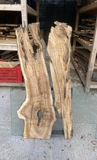 Coppia di tavole di legno di