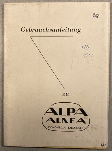 Alpa alnea mod istruzioni - alpa, mod.