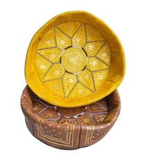 Set pouf marocchini - pouf, pelle