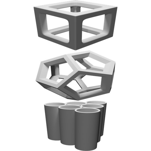Cubo nascondiglio gamberi 20mm - gamberi,