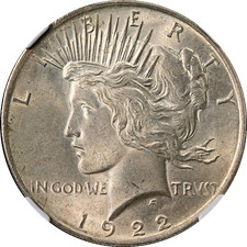 1922-P Dollaro della Pace NGC