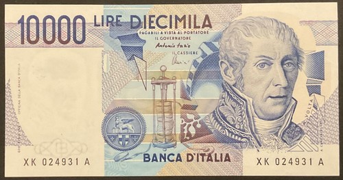 10000 lire 2001 a - 10000, a.volta