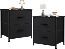 Set Di 2 Comodini in Tessuto