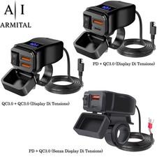 Caricatore USB 12V Moto con