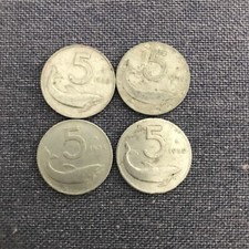 Lotto 5 Monete da 5 Lire