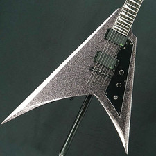 Chitarra LTD KH-V Kirk Hammett Black Sparkle EMG 24f Flying V Metallica ESP Giappone