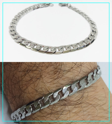 Bracciale catena acciaio inox