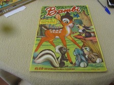 ALBUM FIGURINE BAMBI - WALT DISNEY - ED. LAMPO - QS EDICOLA (- 34 FIG.)