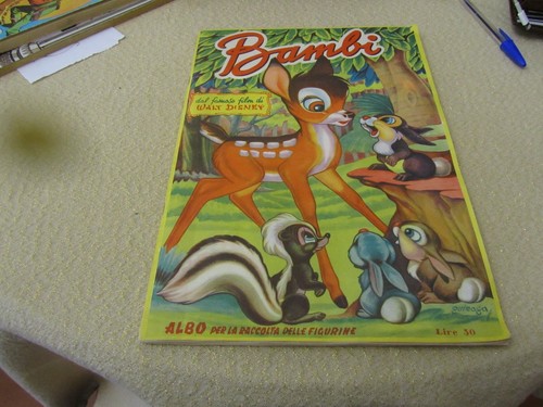 Album figurine bambi walt - album,