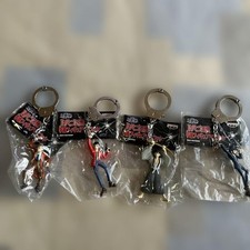 Portachiavi Lupin III set 4 personaggi giacca rossa e tuta blu come nuovi