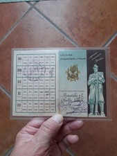 TESSERA DI RICONOSCIMENTO GUARDIA  DI FINANZA  ANNI 30/40  INTROVABILE.