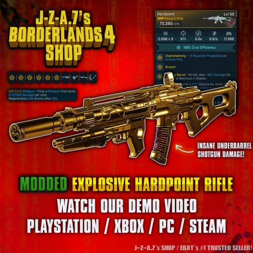 Borderlands fucile dorato - borderlands,