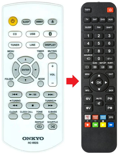 Telecomando adatto per onkyo - per,