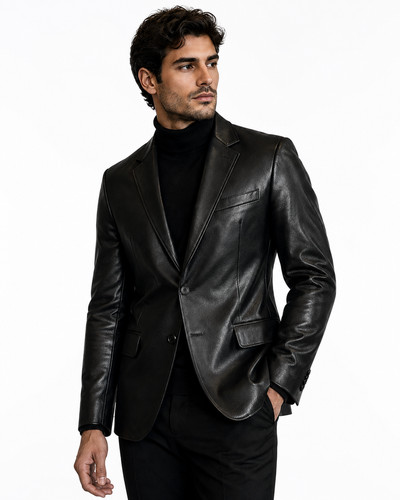 Blazer uomo pelle - , scamosciata