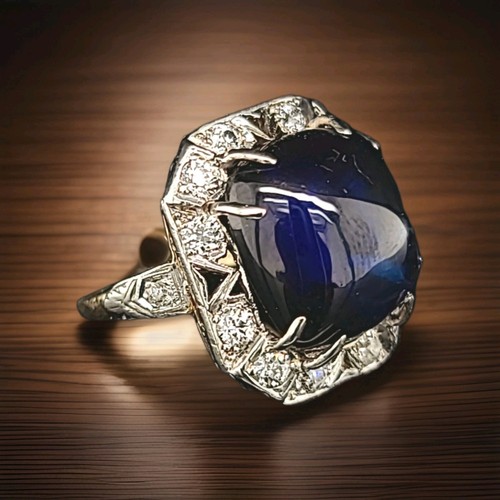 Anello vintage oro bianco - anello,