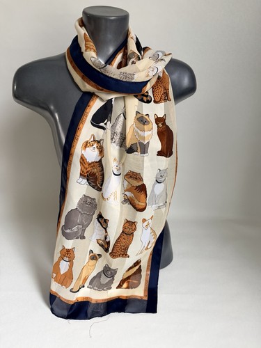 Sciarpa felina vintage - , gatti