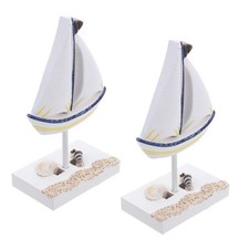 2 Pcs Mini Boat Model