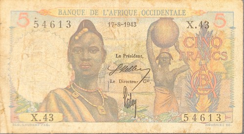 Banconota africa occidentale - banconota,