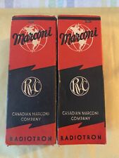 1960/s 2 x 6v6g 6v6 Marconi nos new sealed mai aperte