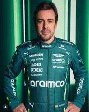 Tuta da corsa F1 Alonso 2025 Aston Martin kart (con regali) sublimazione digitale
