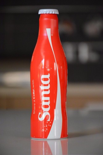 Aluminium coca cola bottle