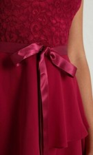 Comprato e mai usato - vestito rosso, elegante, collezione Swing - taglia 42 