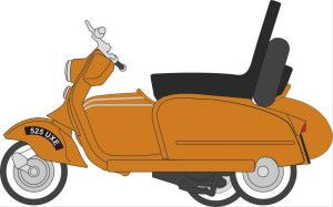 Oxford diecast 76sc003 scooter - diecast,