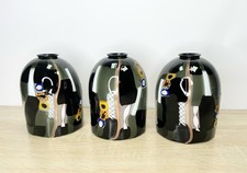 Paralumi lampada in vetro artistico veneziano soffiato a mano stile Murano firmati - set 3 pezzi pendenti