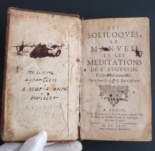 Rare 1664 saint augustine - 1664, in