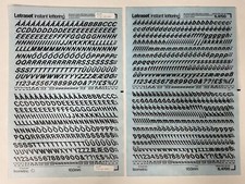 2 fogli di Letraset isometrico